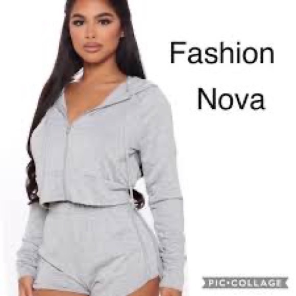 NEW Fashion Nova Heather Grey Soft Lounge Shorts - Picture 2 of 6
